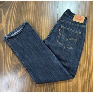 LEVI'S 514 Straight Boys 14 Reg W27 L27 Dark Blue Denim Jeans 27x27